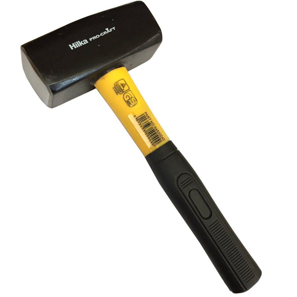Hilka ProCraft 2KG (4LB) Lump hammer with Fibre Glass Shaft club